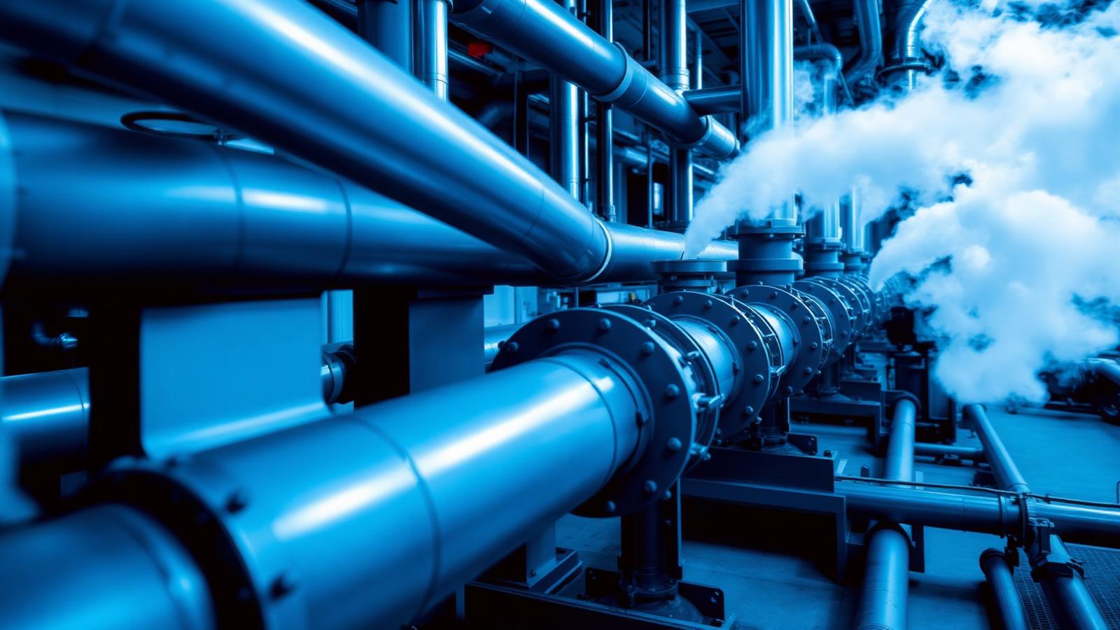 Industrial heat exchanger piping